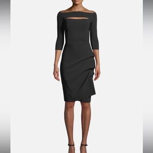 Chiara Boni La Petite Robe Kate Cut-Out Dress in Black size 8 $695